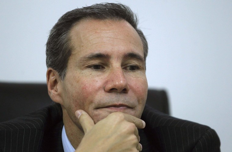 Image: Argentine prosecutor Alberto Nisman attends a meeting with journalists in Buenos Aires