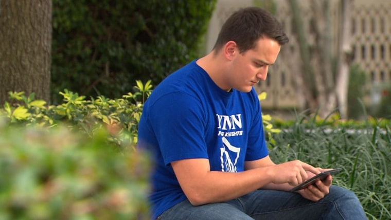 Image: Michael Van Castren, a student at Lynn University