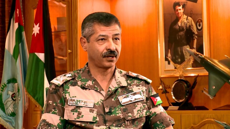 Jordanian Air Force Commander Major General Mansour al Jabour.