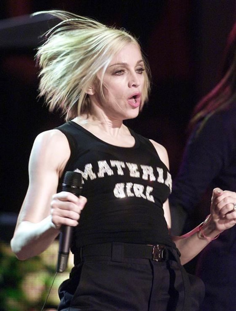 Madonna performs at the 43rd Annual Grammy Awards on Feb. 21, 2001.