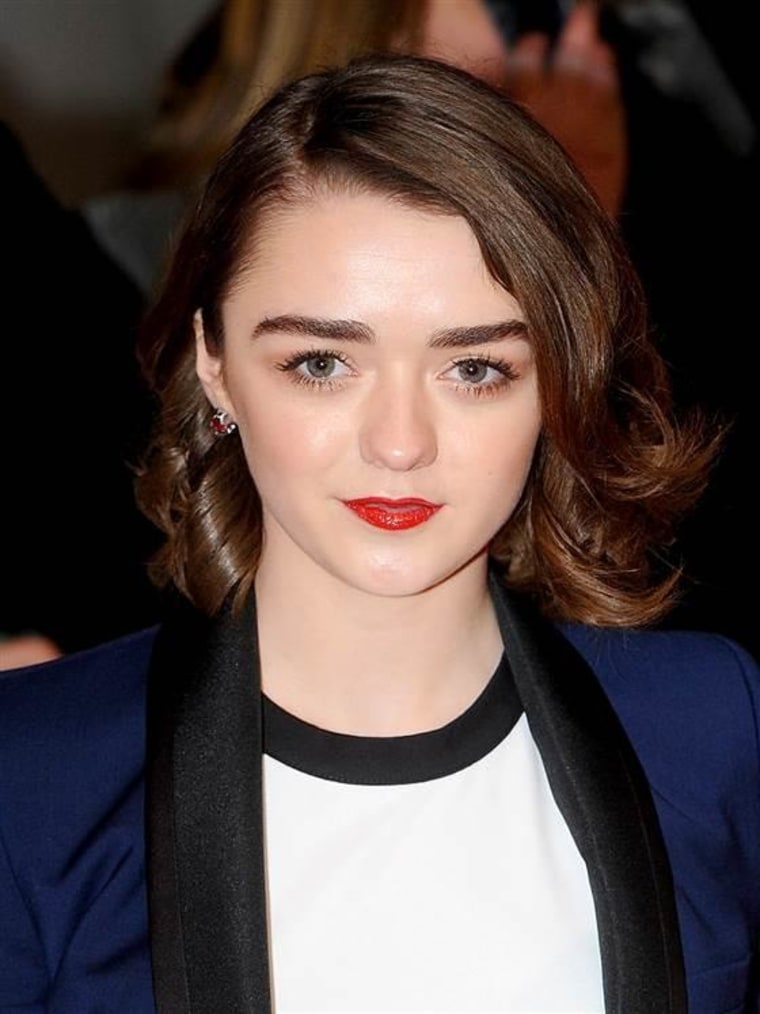 Maisie Williams attends the National Television Awards on Jan. 21 in London.