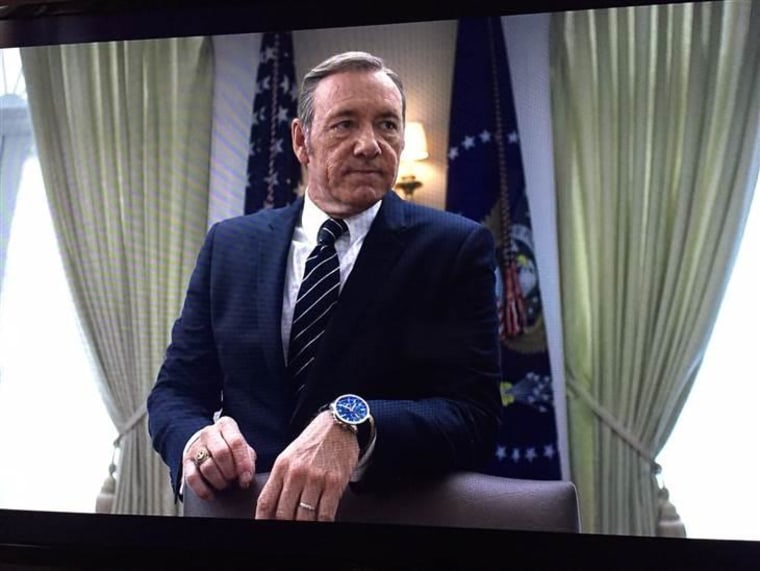 Kevin Spacey appears as Frank Underwood on the first episode of Season 3.