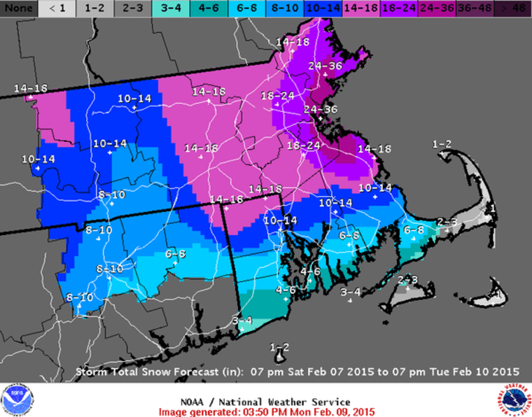 IMAGE: Massachusetts weather map