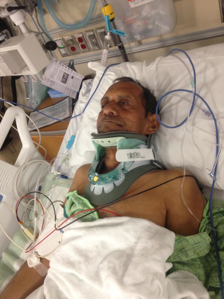 57-year-old Sureshbhai Patel is in the hospital after he was stopped by Madison Police in Alabama while on a walk in his neighborhood.