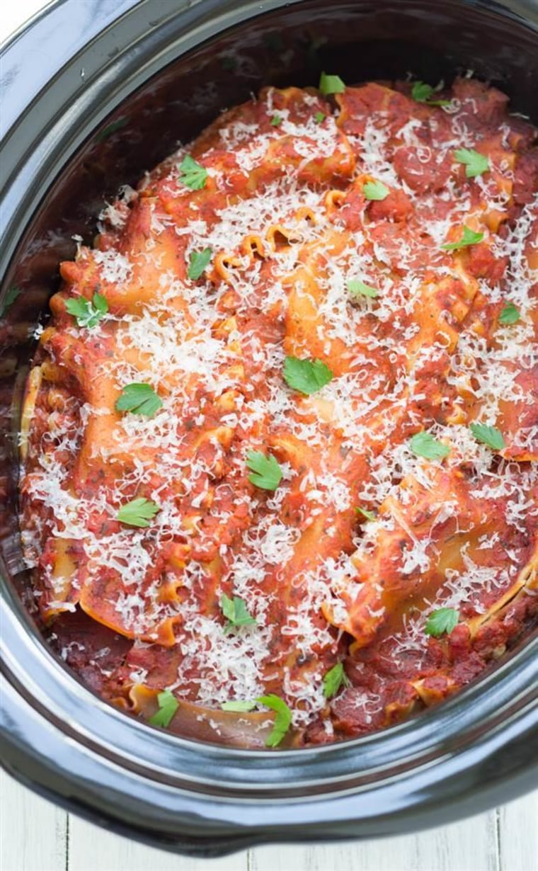 Easy Slow Cooker Lasagna