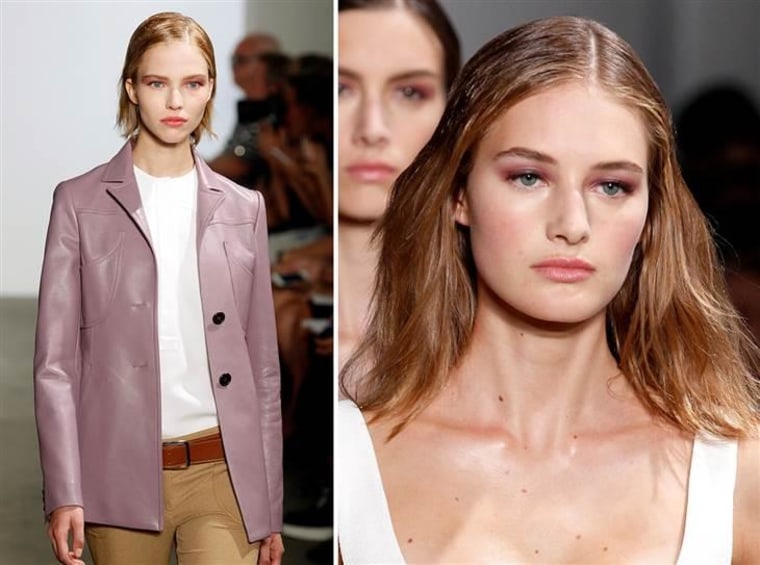 Models walk the runway at the Derek Lam fashion show during Mercedes-Benz Fashion Week Spring 2015 on September 7, 2014.