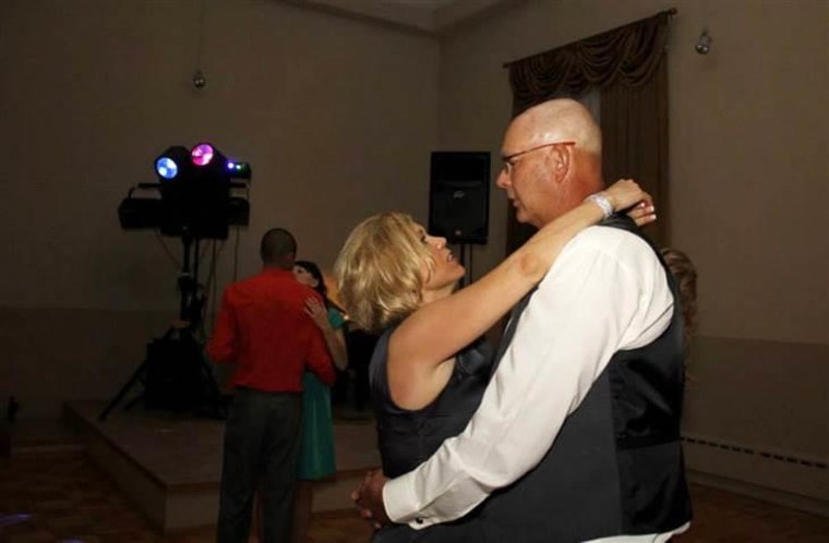 Shelly Golay's last dance with her husband, at her son’s wedding on May 18, 2013.