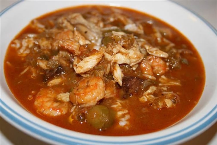 Seafood and okra gumbo from Deep South Dish