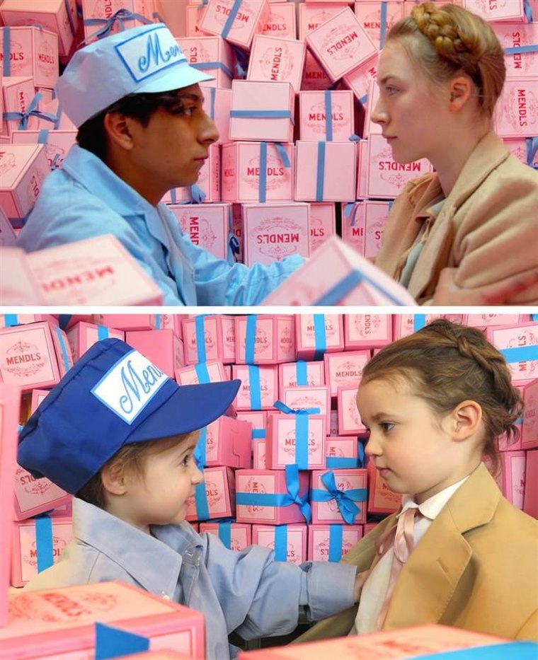 Sadie (left) and Sophia (right) in "The Grand Budapest Hotel"