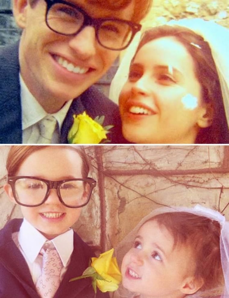 Sophia (left) and Sadie (right) in "The Theory of Everything"