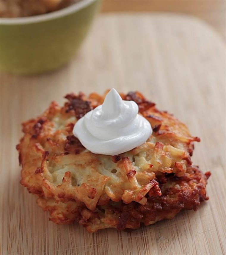 Latkes and Apple Sauce