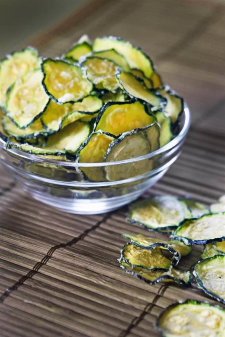 Parmesan garlic zucchini chips