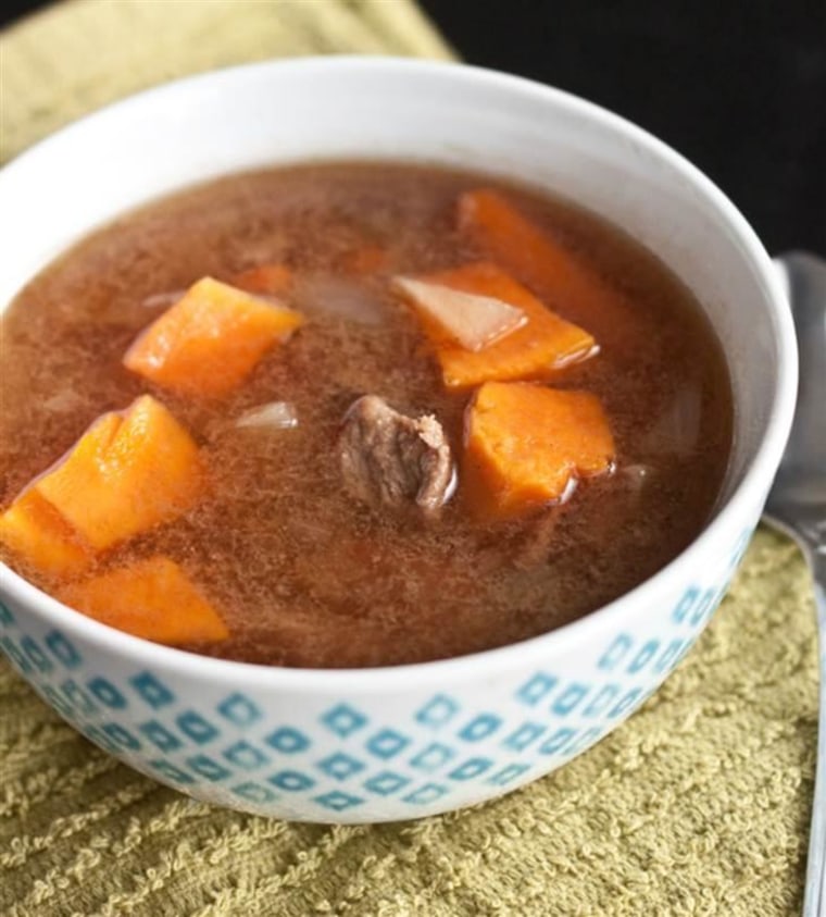 slow cooker beef and sweet potato stew