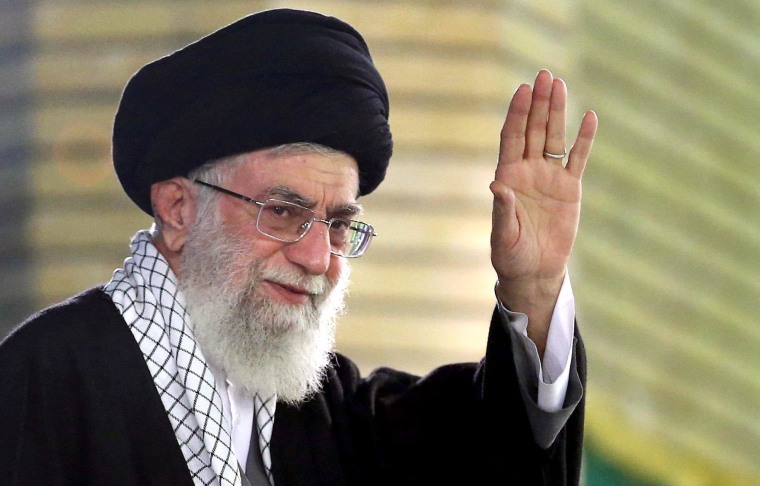 Image: Iranian supreme leader speaks during a ceremony in Tehran