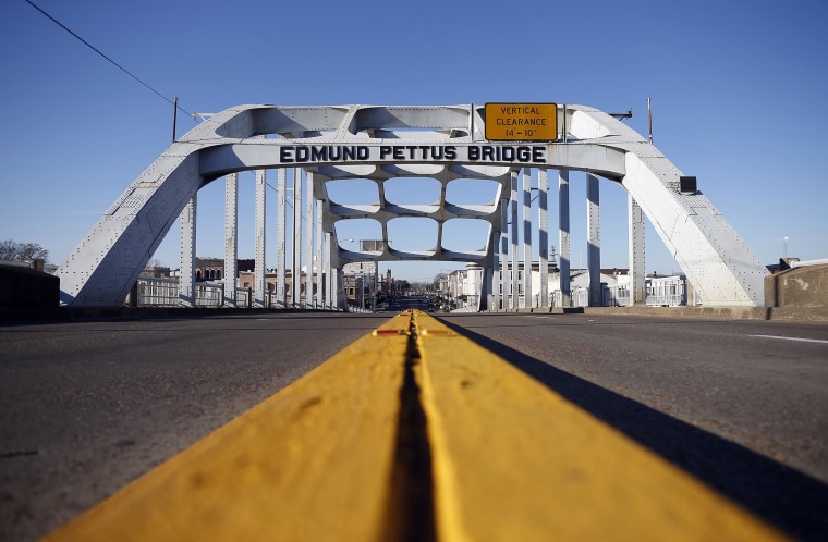 Image: The Edmund Pettus Bridge is seen in Selma