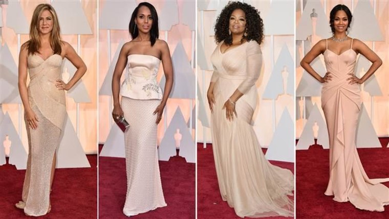 From left: Jennifer Aniston, Kerry Washington, Oprah Winfrey and Zoe Saldana