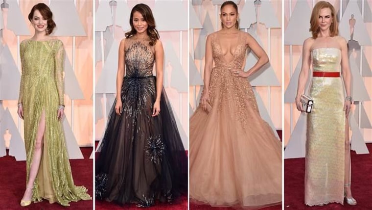 From left: Emma Stone, Jamie Chung, Jennifer Lopez and Nicole Kidman