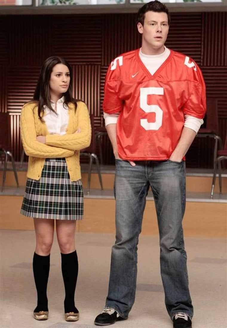 Image: Lea Michele, and Cory Monteith