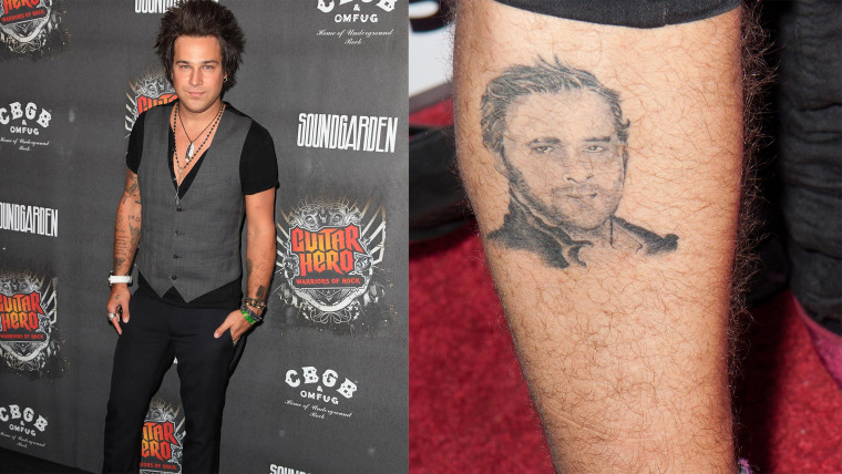 Ryan Cabrera and his fellow Ryan (Gosling) tattoo.