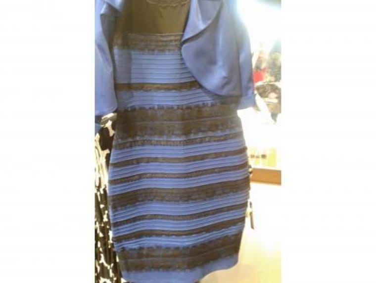 The dress is blue. Here's why