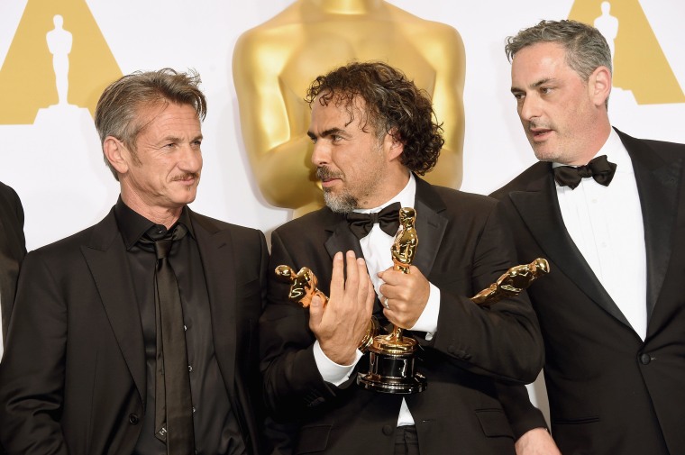 Image: Sean Penn, Alejandro Gonzalez Inarritu, John Lesher