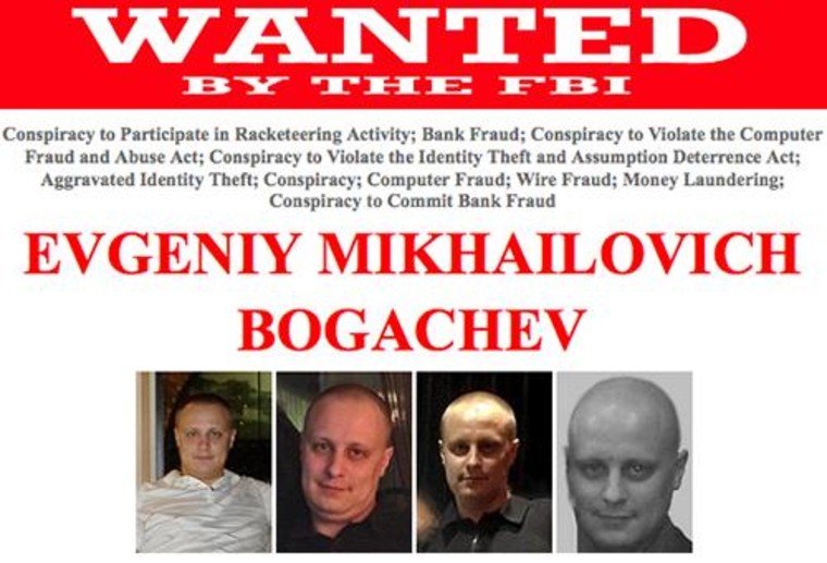 Image: 'Wanted' poster of Evgeniy Mikhailovich Bogachev