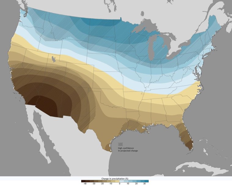 Image: Projected precipitation shifts