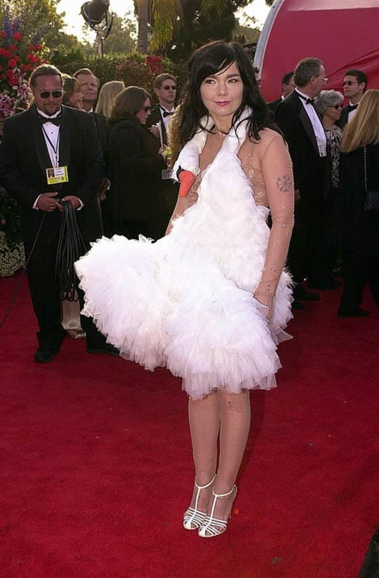 Bjork at the Academy Awards March 25, 2001.