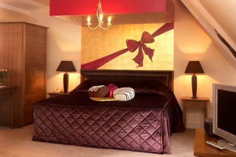 Three Ways House, a hotel in Gloucestershire, England, offers guests the option of staying in a Pudding Room or a Chocolate Suite.