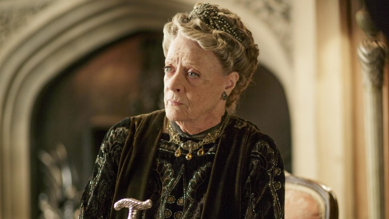 Maggie Smith, as the Dowager Countess.