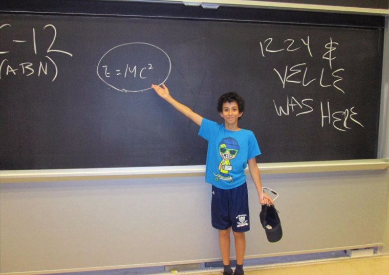The author’s son, Gregory, age 11, at the Massachusetts Institute of Technology