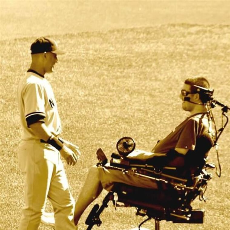 Pete Frates inspired then-New York Yankees shortstop Derek Jeter and hundreds of other celebrities to take the Ice Bucket Challenge.