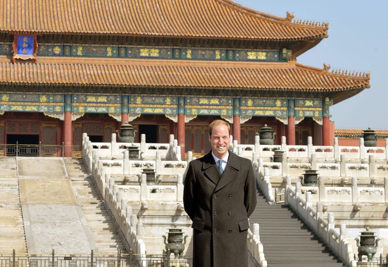 Image: Prince William in Beijing, China