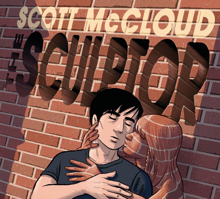 Cover of Scott McCloud’s new graphic novel, “The Sculptor”