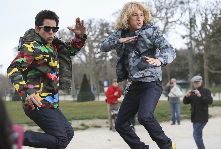 Zoolander 2's film set with Ben Stiller and Owen Wilson in Paris