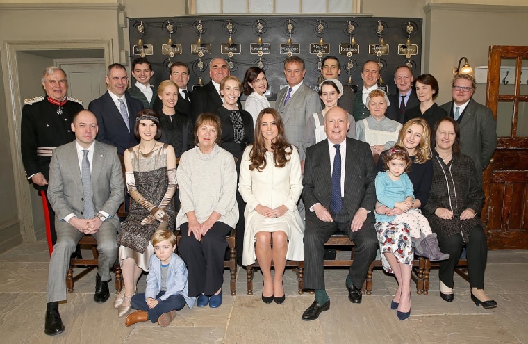 Image: The Duchess Of Cambridge Visits The Set Of Downton Abbey At Ealing Studios