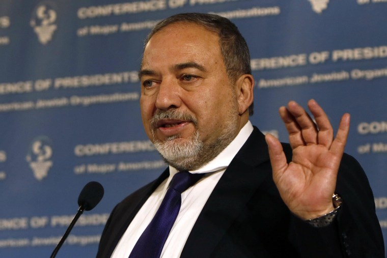Image: Israeli Foreign Minister Avigdor Lieberman