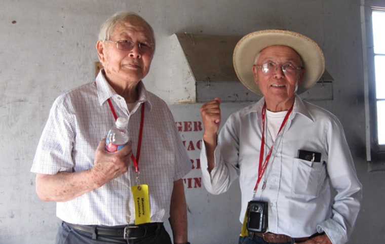 Mamoru “Mori” and James Tanimoto were two of about 35 men from Tule Lake’s Block 42, who had been illegally arrested at gun point in 1943 for refusing to register for the controversial loyalty questionnaire.