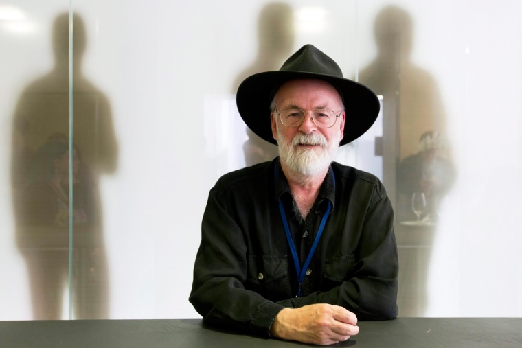 Image: British novelist Terry Pratchett