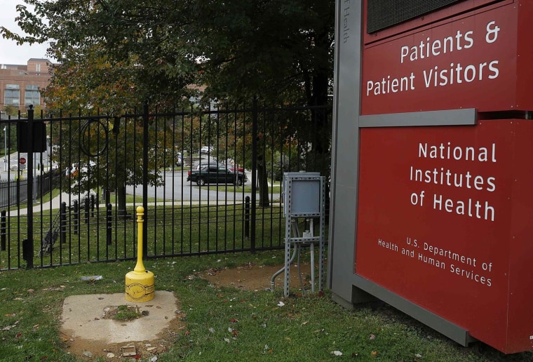 Image: Patients entrance of National Institutes of Health is shown in Bethesda