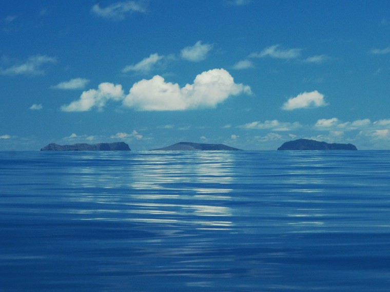 After the eruption, a third island formed between the older Hunga Tonga and Hunga Ha'apai volcanic islets.