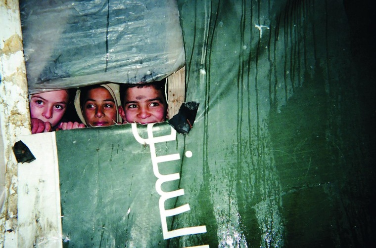 A child captured this image as part of a project to introduce photography to Syrian refugee children in Lebanon.