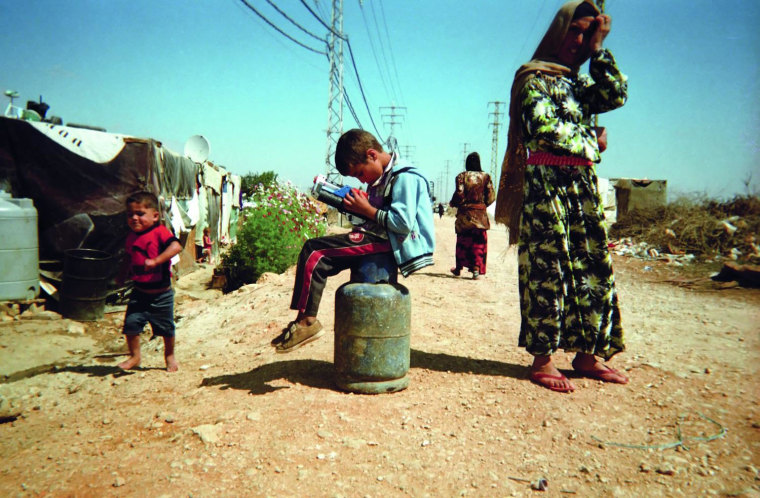 A child captured this image as part of a project to introduce photography to Syrian refugee children in Lebanon.