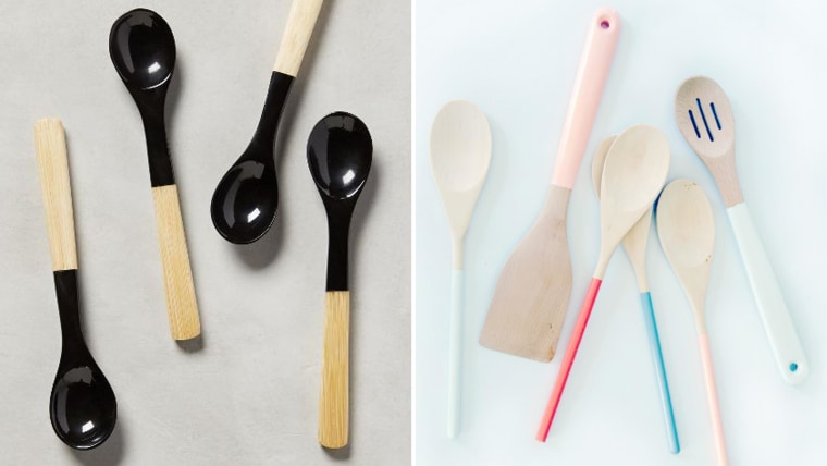 Try out Anthropologie's spoons on the left, or make your own with the DIY shown on the right.