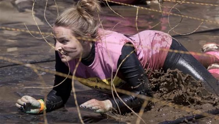 While Tough Mudder’s tagline is “probably the toughest event on the planet,” Tough Mother’s mantra is “by far the toughest job you’ll ever love, in retrospect.”