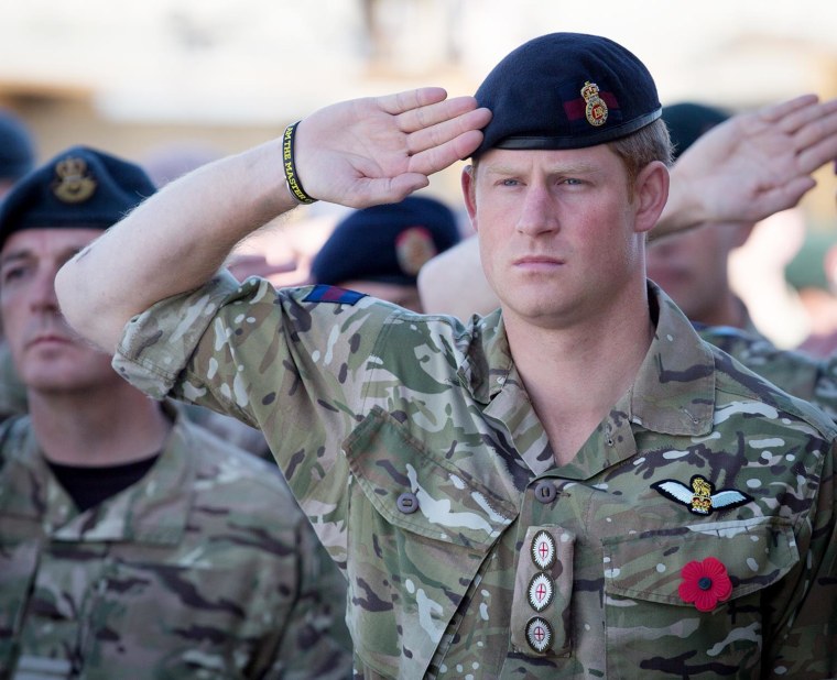 British Troops In Kandahar Participate In A Remembrance Sunday Service