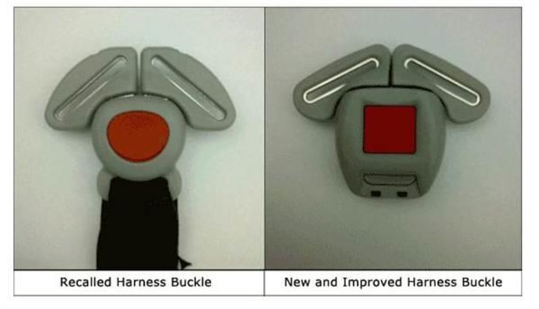 If your Graco car seat buckle still looks like the one on the left, you need to replace it.