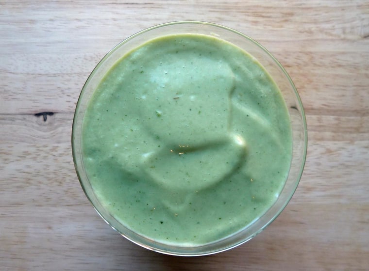 Cucumber, avocado and mint smoothie
