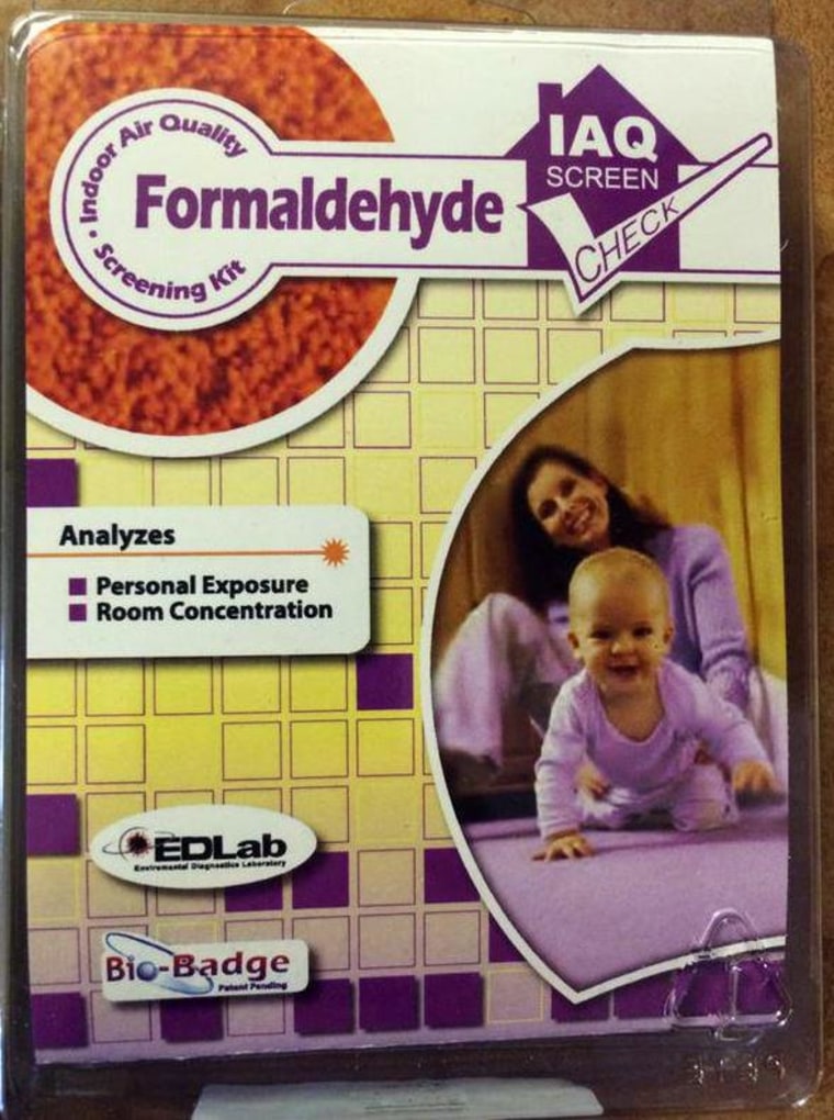 Formaldehyde test kit