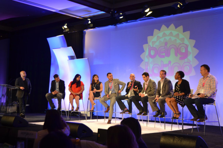 A panel discussion moderated by "Being Latino" founder Lance Rios during Hispanicize (#Hispz15) event in Miami, Florida.